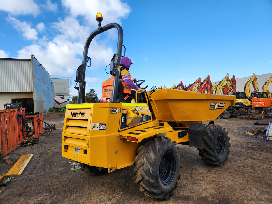 2021 THWAITES 6T ARTICULATED SWIVEL SITE DUMPER WITH 985 HOURS DU229