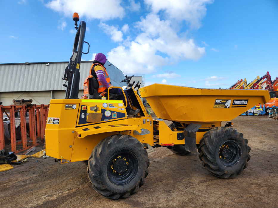 2021 THWAITES 6T ARTICULATED SWIVEL SITE DUMPER WITH 985 HOURS DU229