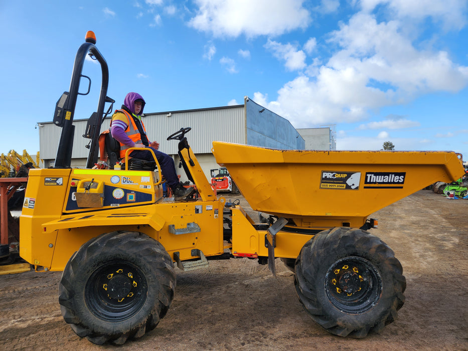 2021 THWAITES 6T ARTICULATED SWIVEL SITE DUMPER WITH 985 HOURS DU229