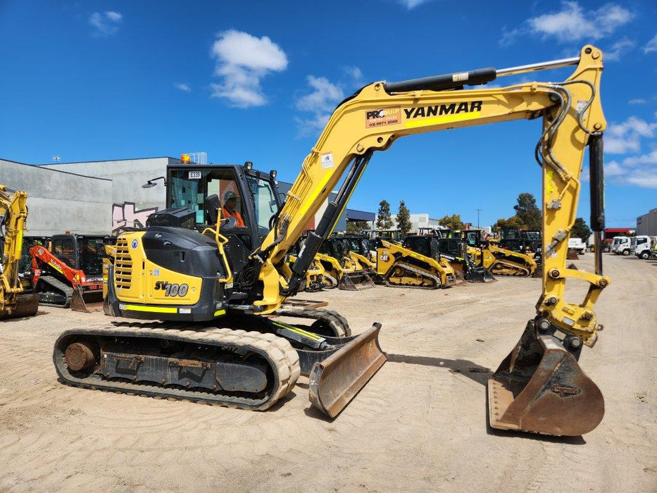 2021 YANMAR SV100-2 10T EXCAVATOR (E339) WITH BUCKET SETT AND 1480 HOURS