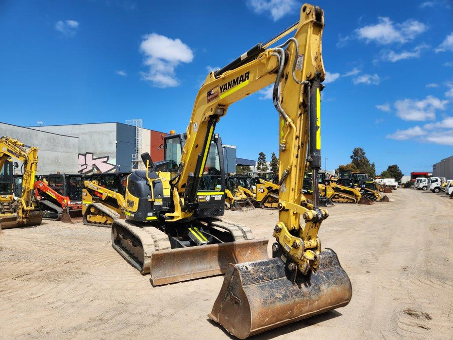 2021 YANMAR SV100-2 10T EXCAVATOR (E339) WITH BUCKET SETT AND 1480 HOURS