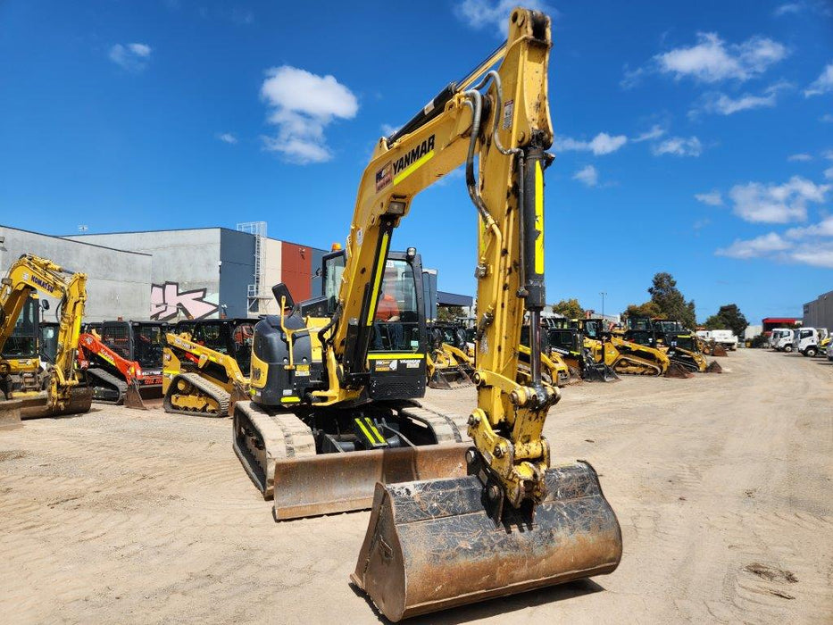 2021 YANMAR SV100-2 10T EXCAVATOR (E339) WITH BUCKET SETT AND 1480 HOURS