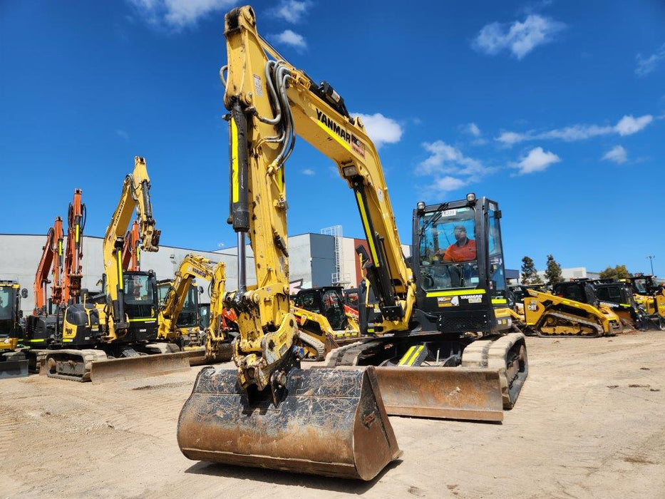 2021 YANMAR SV100-2 10T EXCAVATOR (E339) WITH BUCKET SETT AND 1480 HOURS