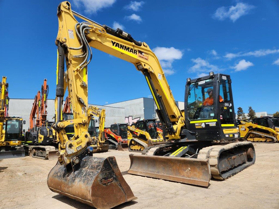 2021 YANMAR SV100-2 10T EXCAVATOR (E339) WITH BUCKET SETT AND 1480 HOURS