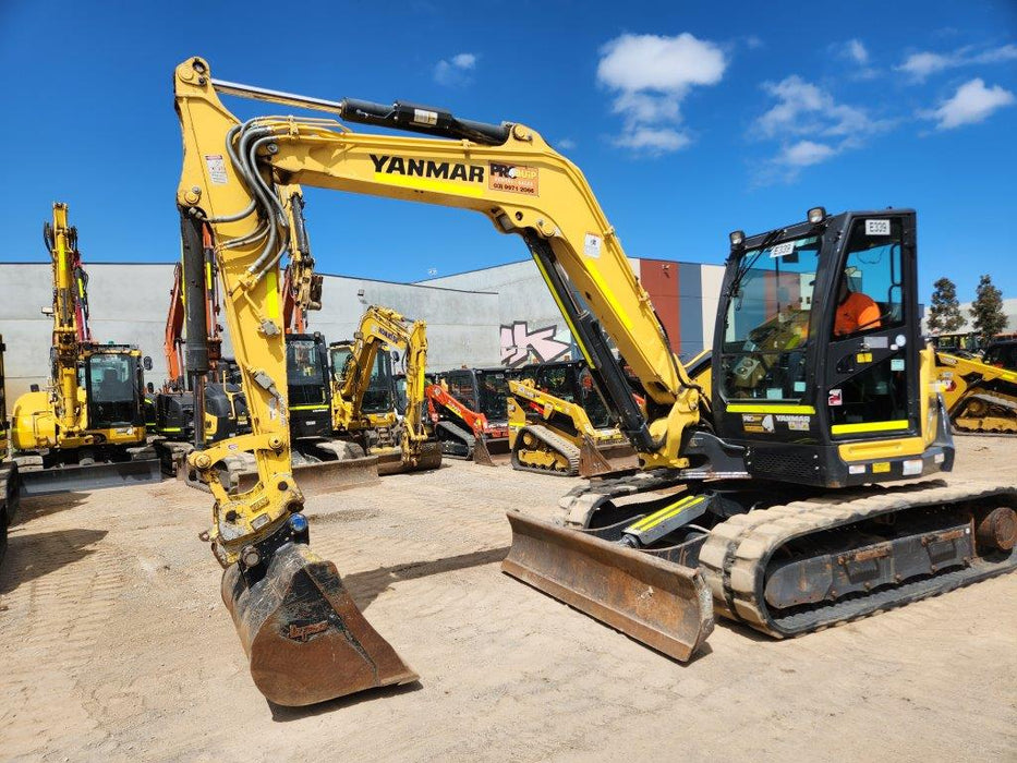 2021 YANMAR SV100-2 10T EXCAVATOR (E339) WITH BUCKET SETT AND 1480 HOURS