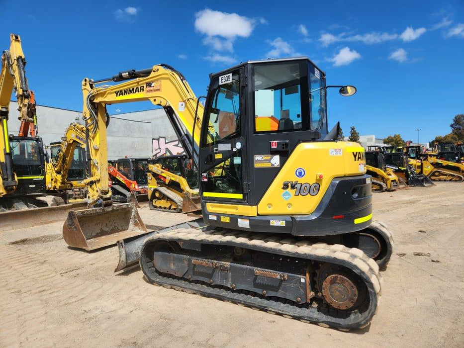 2021 YANMAR SV100-2 10T EXCAVATOR (E339) WITH BUCKET SETT AND 1480 HOURS