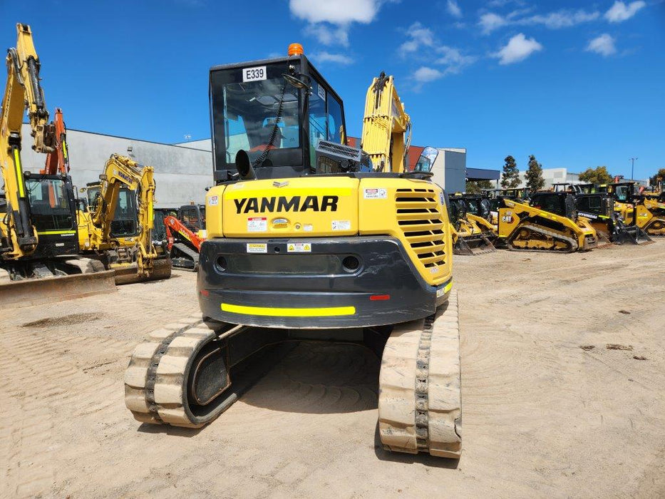 2021 YANMAR SV100-2 10T EXCAVATOR (E339) WITH BUCKET SETT AND 1480 HOURS