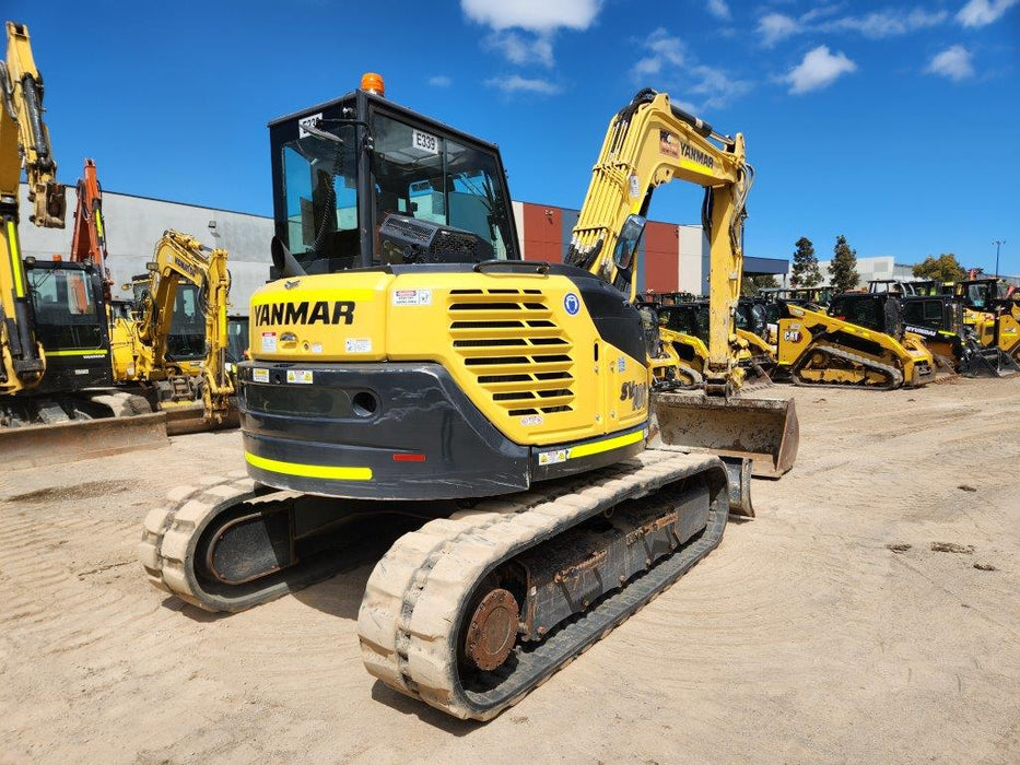 2021 YANMAR SV100-2 10T EXCAVATOR (E339) WITH BUCKET SETT AND 1480 HOURS