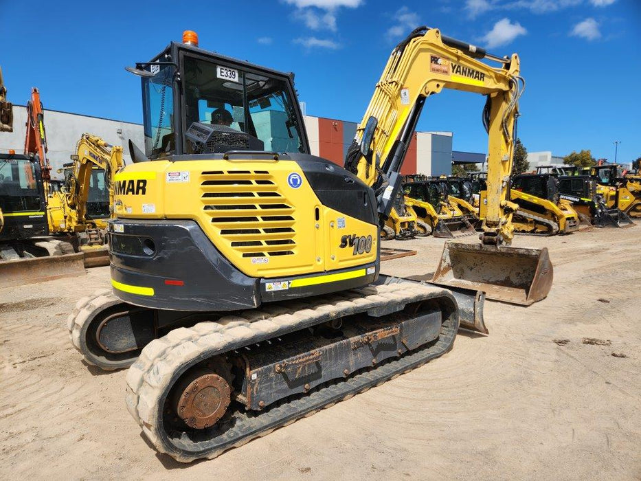 2021 YANMAR SV100-2 10T EXCAVATOR (E339) WITH BUCKET SETT AND 1480 HOURS