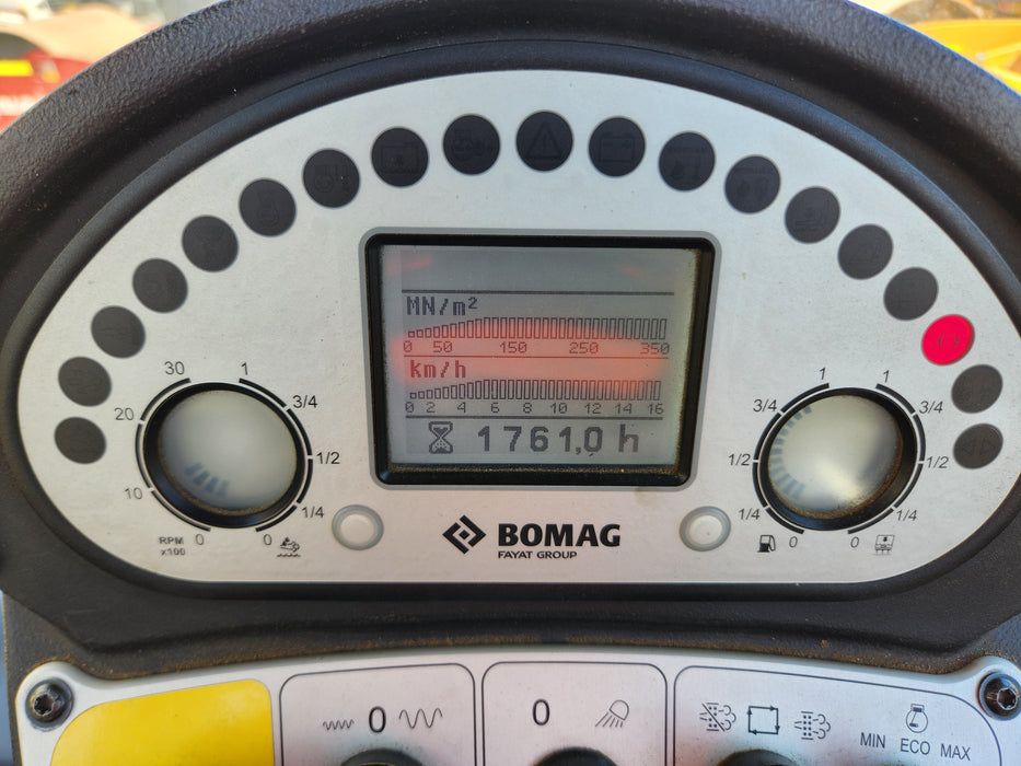 2016 BOMAG BW177D-5 7T SMOOTH DRUM ROLLER WITH 1760 HOURS (R260)