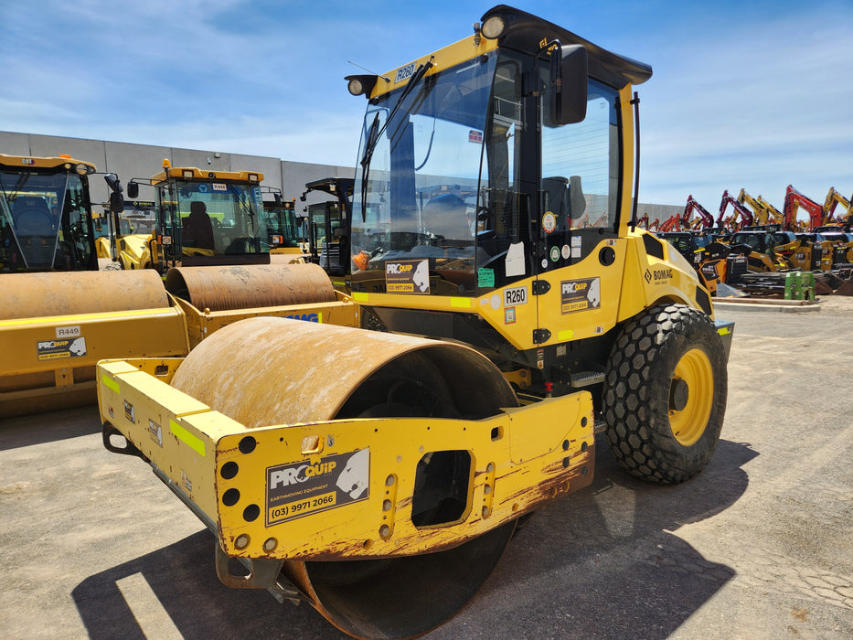 2016 BOMAG BW177D-5 7T SMOOTH DRUM ROLLER WITH 1760 HOURS (R260)