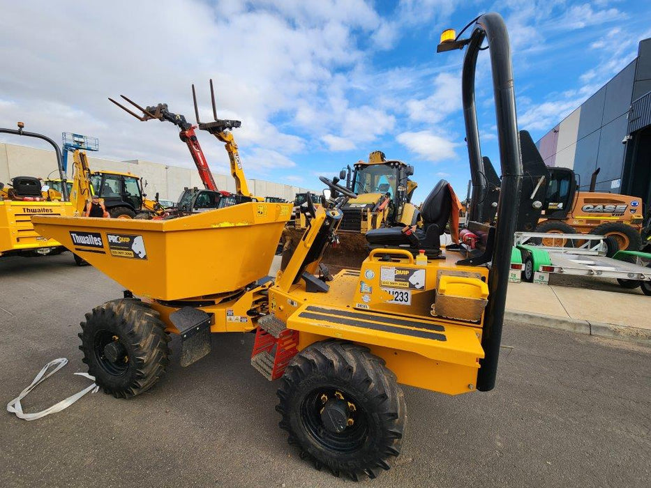 THWAITES 3T ARTICULATED SWIVEL SITE DUMPER (DU233) WITH 810 HOURS