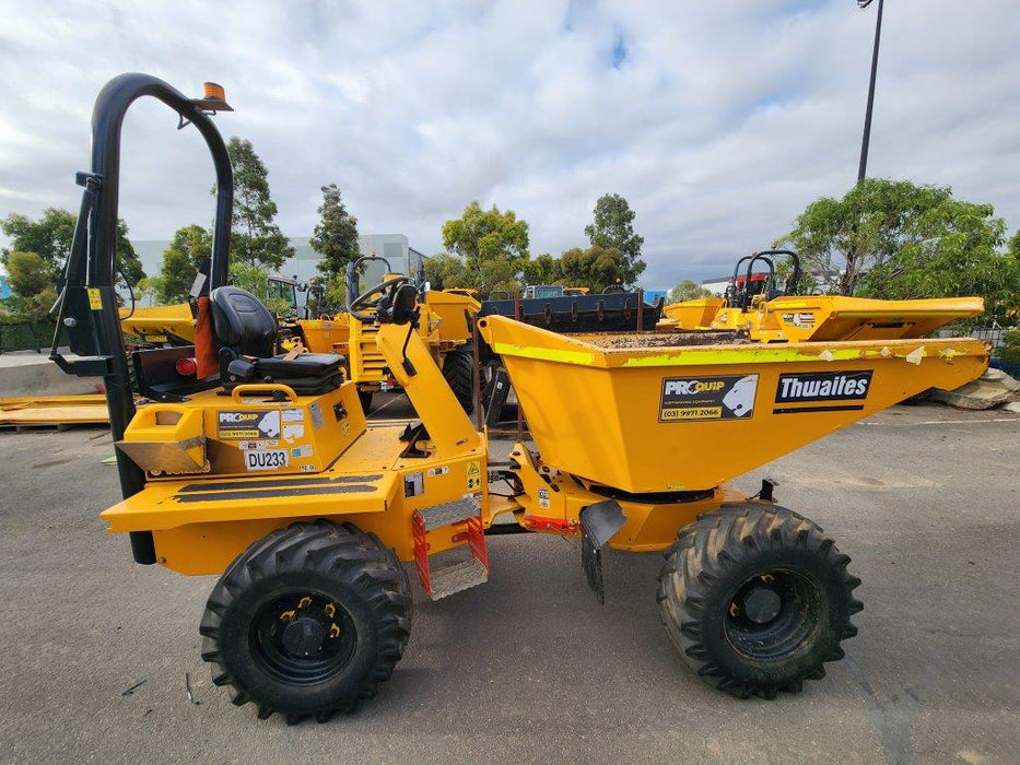 THWAITES 3T ARTICULATED SWIVEL SITE DUMPER (DU233) WITH 810 HOURS