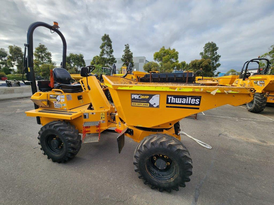 THWAITES 3T ARTICULATED SWIVEL SITE DUMPER (DU233) WITH 810 HOURS