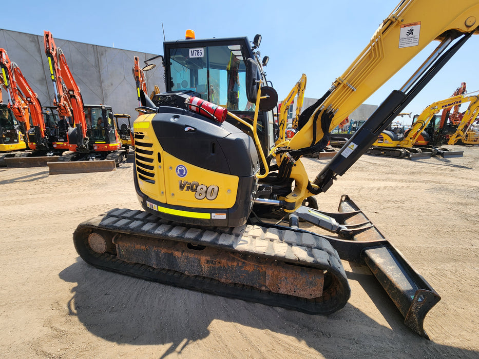 2021 YANMAR VIO80 8T EXCAVATOR (M785) WITH TILT HITCH, CIVIL SPEC AND 2025 HRS