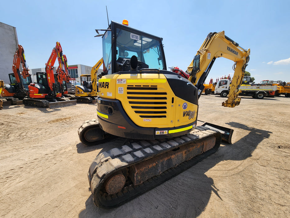 2021 YANMAR VIO80 8T EXCAVATOR (M785) WITH TILT HITCH, CIVIL SPEC AND 2025 HRS