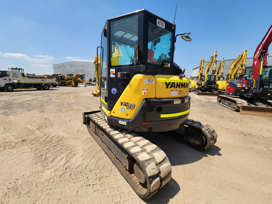 2021 YANMAR VIO80 8T EXCAVATOR (M785) WITH TILT HITCH, CIVIL SPEC AND 2025 HRS