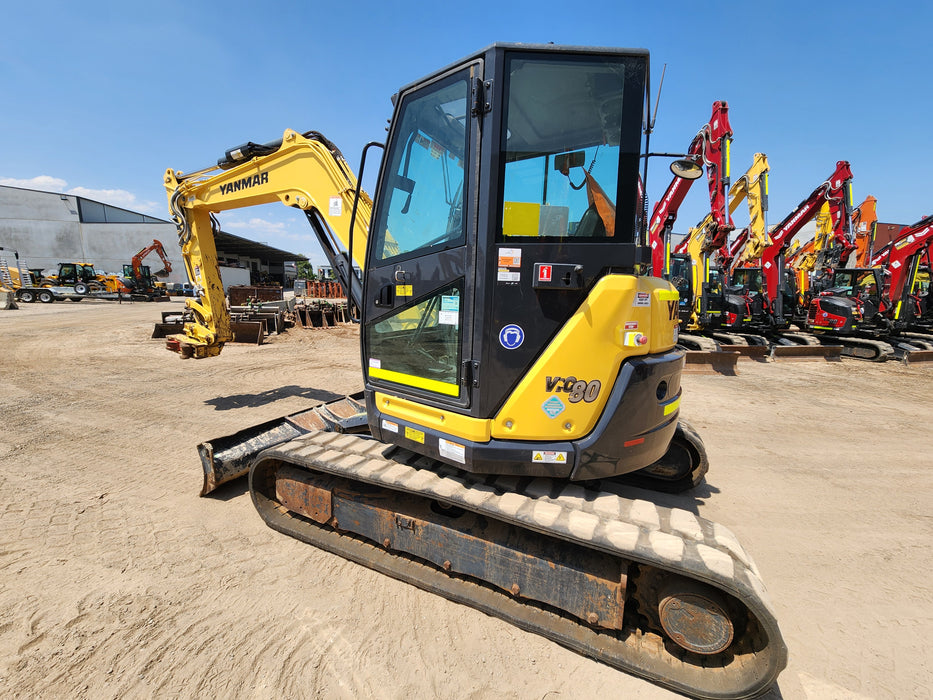 2021 YANMAR VIO80 8T EXCAVATOR (M785) WITH TILT HITCH, CIVIL SPEC AND 2025 HRS