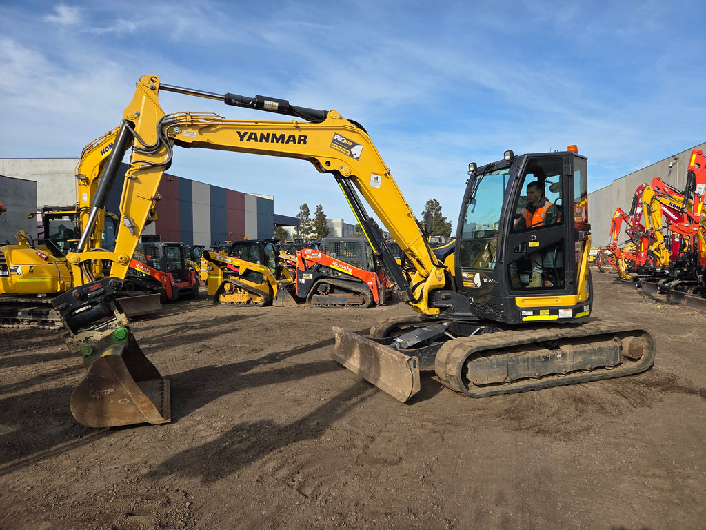 2022 Yanmar VIO80-1 8T Excavator (M866) With Tilt Hitch, Buckets And 1940 Hrs