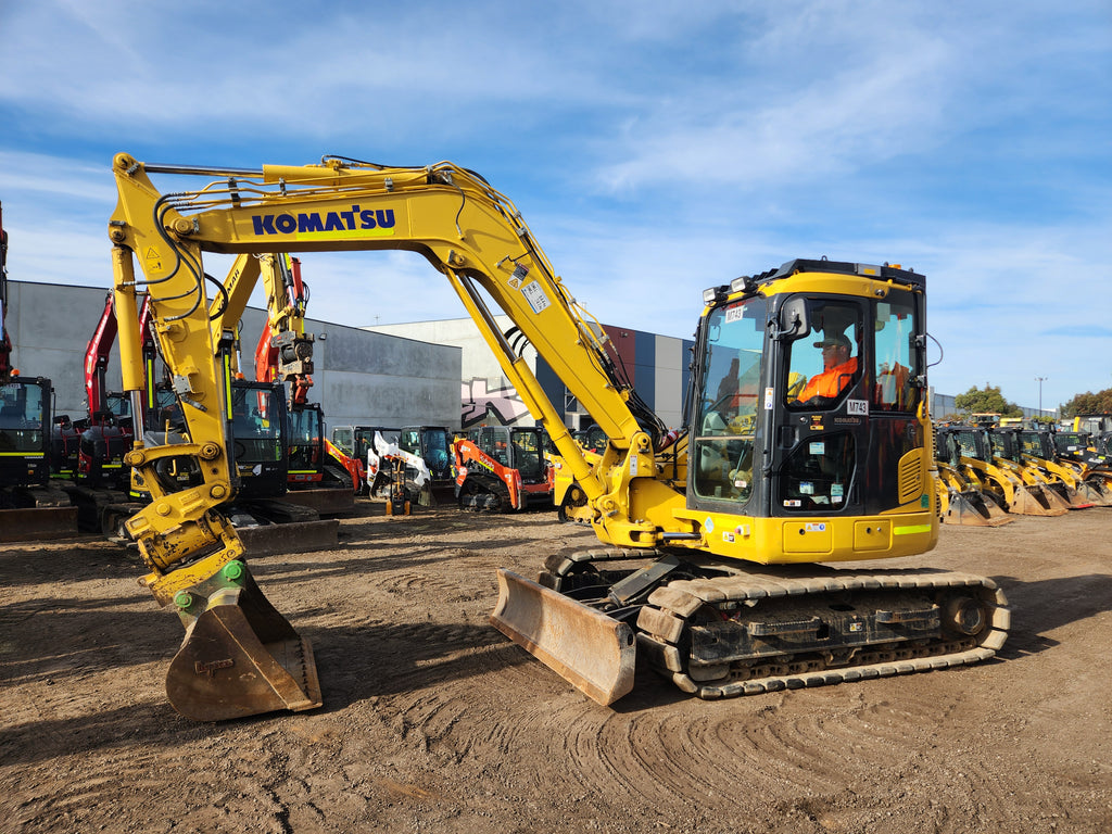 2021 KOMATSU PC88MR-10 8.8T EXCAVATOR (M743) WITH TILT HITCH