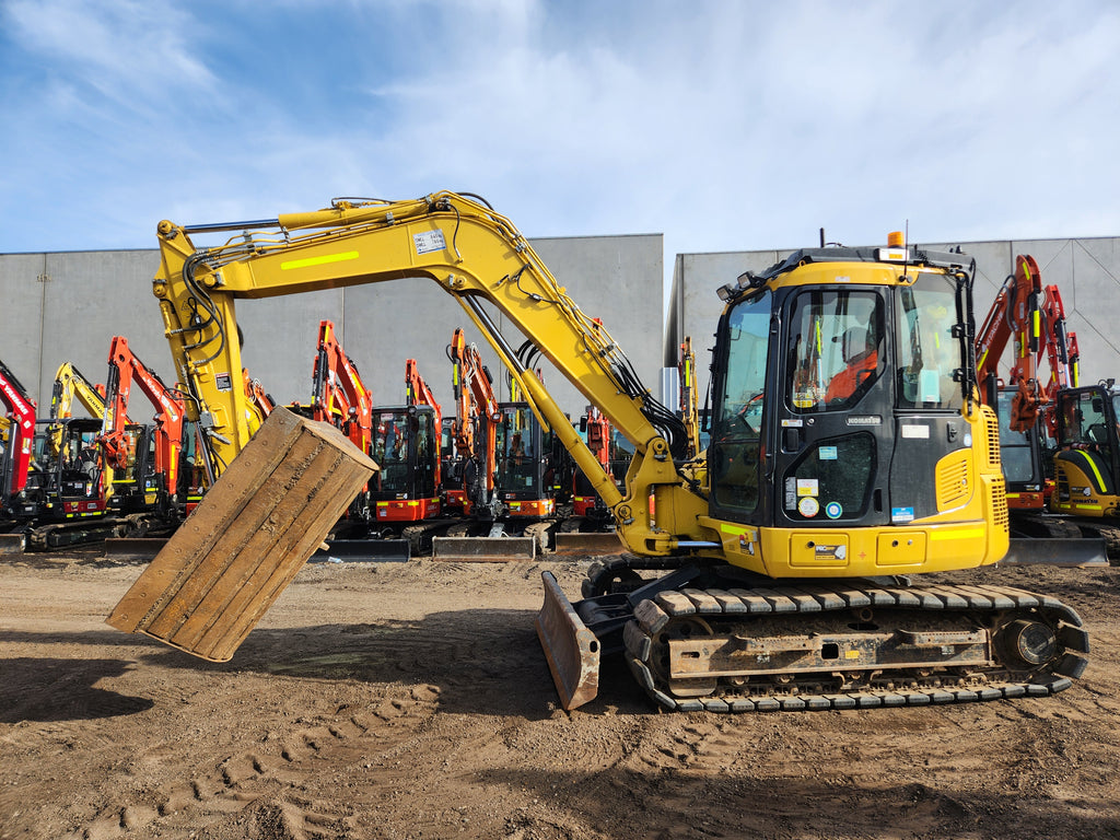 2022 Komatsu PC88MR-10 9T Excavator (M882) With Tilt Hitch, Buckets, 2600 Hrs