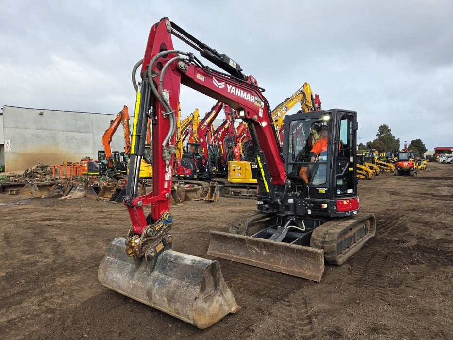2022 YANMAR VIO55-6 5.6T EXCAVATOR (M923) WITH CABIN, BUCKETS AND 2100 HOURS