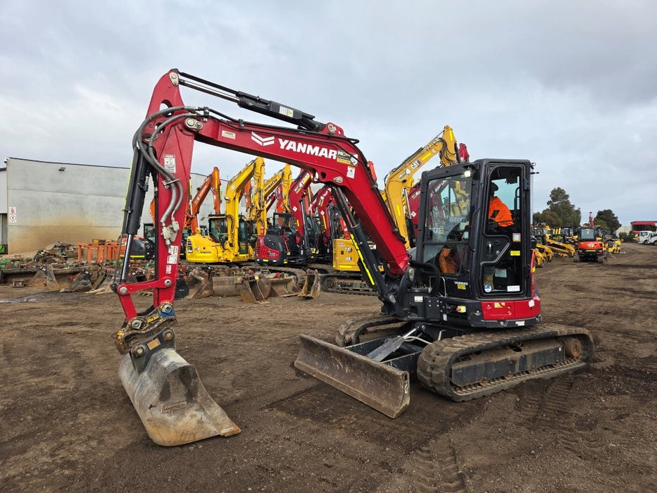 2022 YANMAR VIO55-6 5.6T EXCAVATOR (M923) WITH CABIN, BUCKETS AND 2100 HOURS