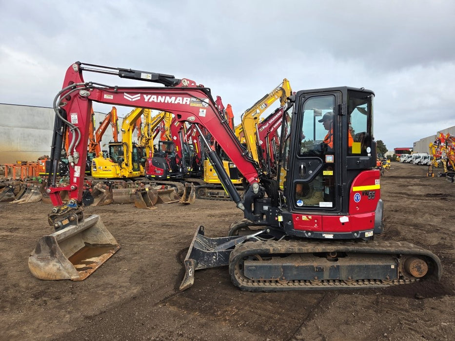 2022 YANMAR VIO55-6 5.6T EXCAVATOR (M923) WITH CABIN, BUCKETS AND 2100 HOURS