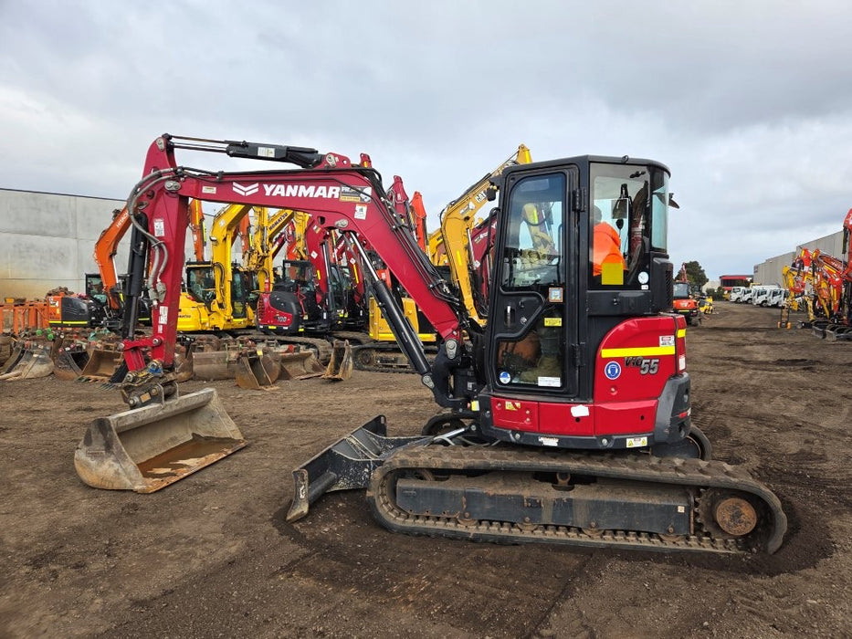 2022 YANMAR VIO55-6 5.6T EXCAVATOR (M923) WITH CABIN, BUCKETS AND 2100 HOURS