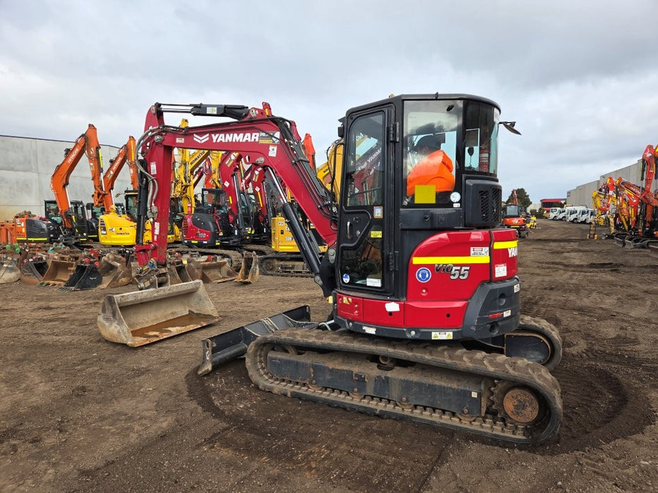 2022 YANMAR VIO55-6 5.6T EXCAVATOR (M923) WITH CABIN, BUCKETS AND 2100 HOURS