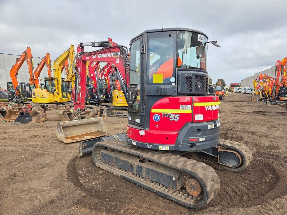 2022 YANMAR VIO55-6 5.6T EXCAVATOR (M923) WITH CABIN, BUCKETS AND 2100 HOURS