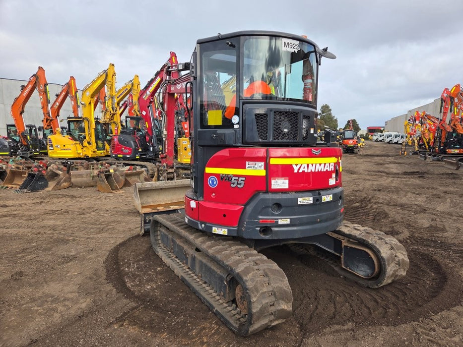 2022 YANMAR VIO55-6 5.6T EXCAVATOR (M923) WITH CABIN, BUCKETS AND 2100 HOURS