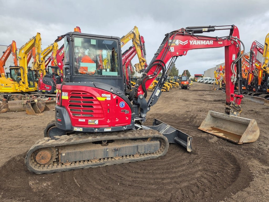 2022 YANMAR VIO55-6 5.6T EXCAVATOR (M923) WITH CABIN, BUCKETS AND 2100 HOURS
