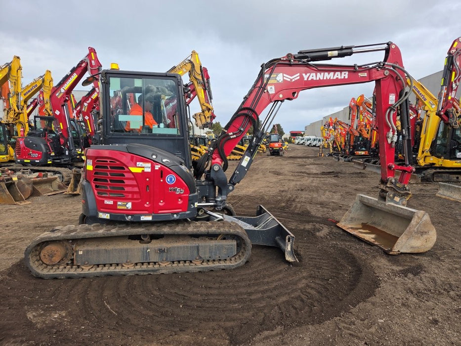 2022 YANMAR VIO55-6 5.6T EXCAVATOR (M923) WITH CABIN, BUCKETS AND 2100 HOURS