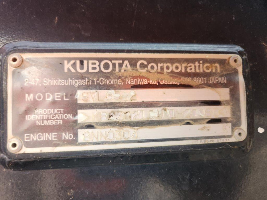 2022 KUBOTA SVL65-2 TRACK LOADER (T547) WITH FULL CIVIL SPEC AND 760 HRS