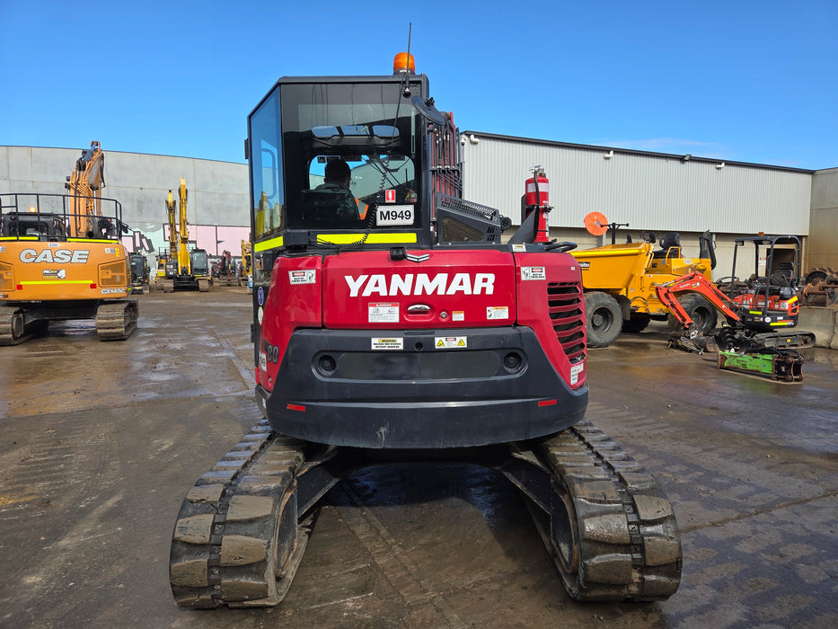2023 YANMAR VIO80-1 8T EXCAVATOR (M949) WITH TILT HITCH, BUCKETS, 2500 HOURS