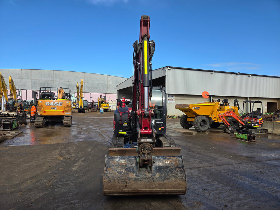 2023 YANMAR VIO80-1 8T EXCAVATOR (M949) WITH TILT HITCH, BUCKETS, 2500 HOURS