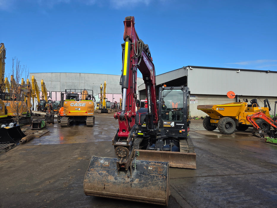 2023 YANMAR VIO80-1 8T EXCAVATOR (M949) WITH TILT HITCH, BUCKETS, 2500 HOURS