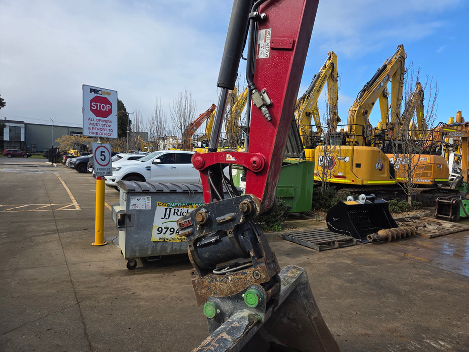 2023 YANMAR VIO80-1 8T EXCAVATOR (M949) WITH TILT HITCH, BUCKETS, 2500 HOURS