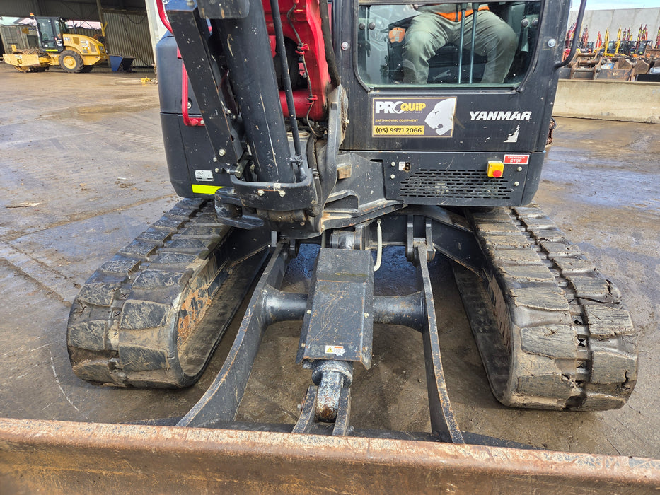 2023 YANMAR VIO80-1 8T EXCAVATOR (M949) WITH TILT HITCH, BUCKETS, 2500 HOURS