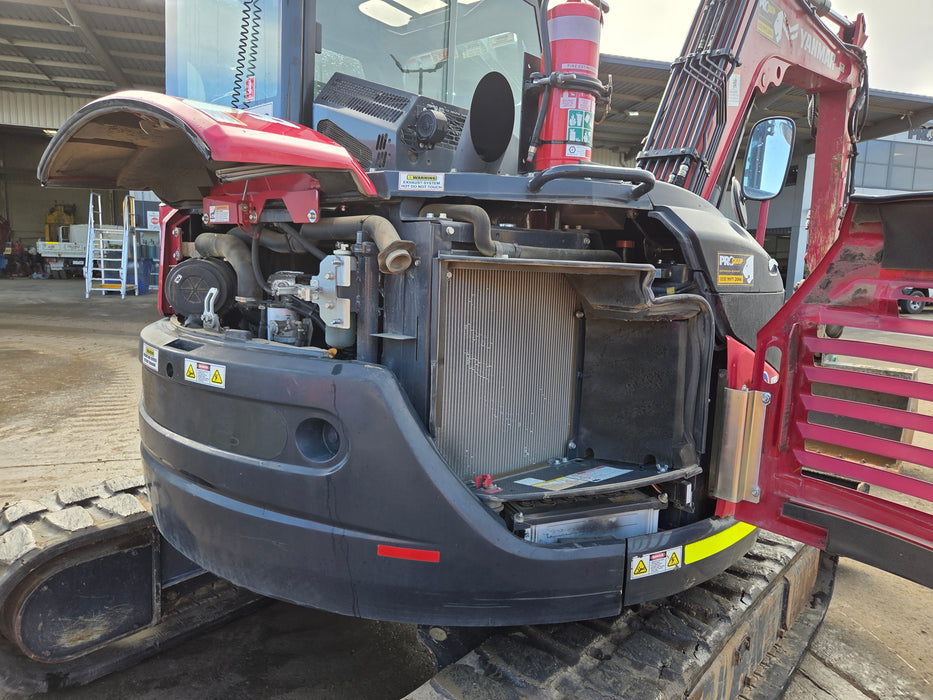 2023 YANMAR VIO80-1 8T EXCAVATOR (M949) WITH TILT HITCH, BUCKETS, 2500 HOURS