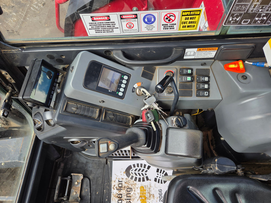 2023 YANMAR VIO80-1 8T EXCAVATOR (M949) WITH TILT HITCH, BUCKETS, 2500 HOURS