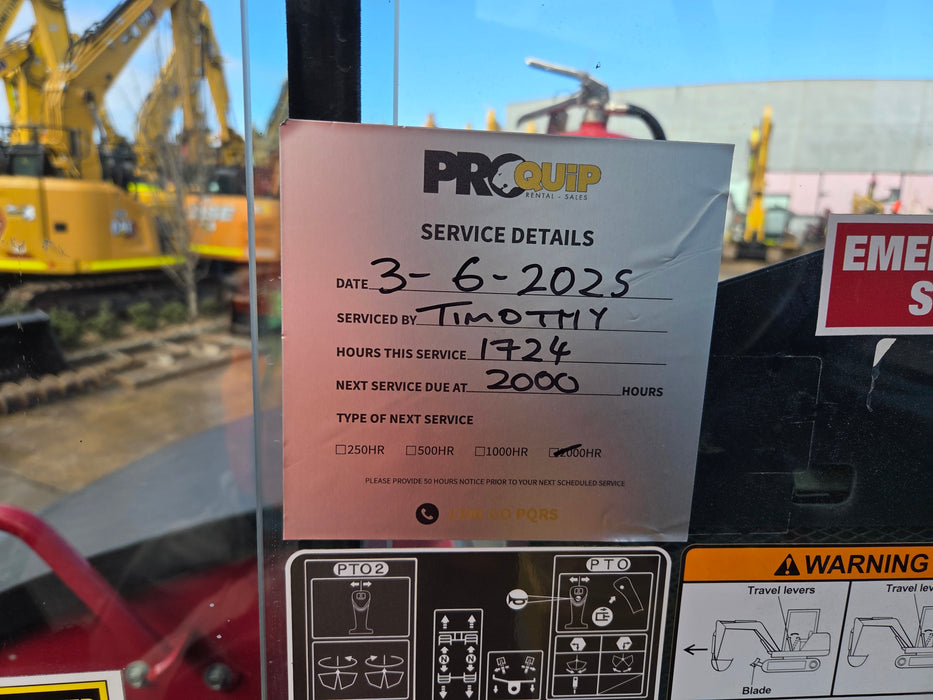 2023 YANMAR VIO80-1 8T EXCAVATOR (M949) WITH TILT HITCH, BUCKETS, 2500 HOURS