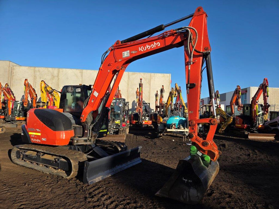 2022 KUBOTA KX080 8T EXCAVATOR (M877) WITH HITCH, BUCKETS AND 1730 HOURS