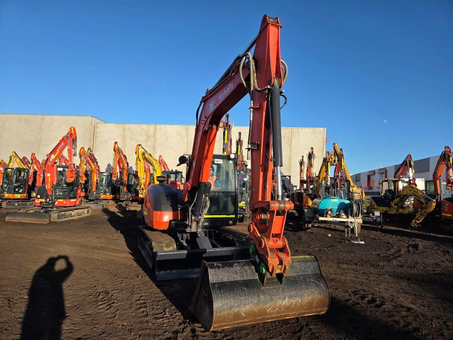 2022 KUBOTA KX080 8T EXCAVATOR (M877) WITH HITCH, BUCKETS AND 1730 HOURS