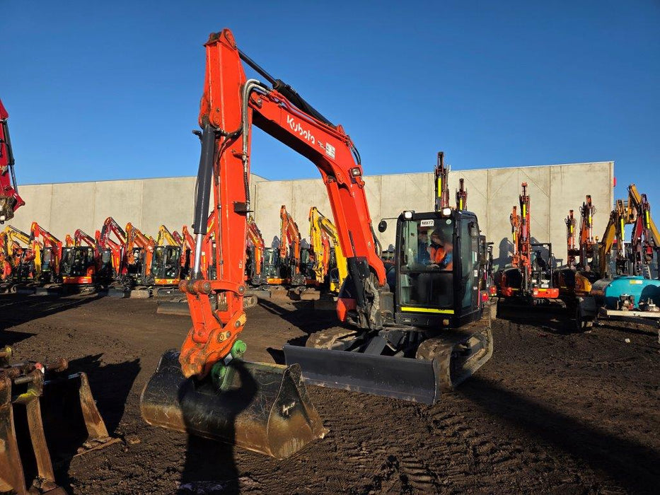 2022 KUBOTA KX080 8T EXCAVATOR (M877) WITH HITCH, BUCKETS AND 1730 HOURS