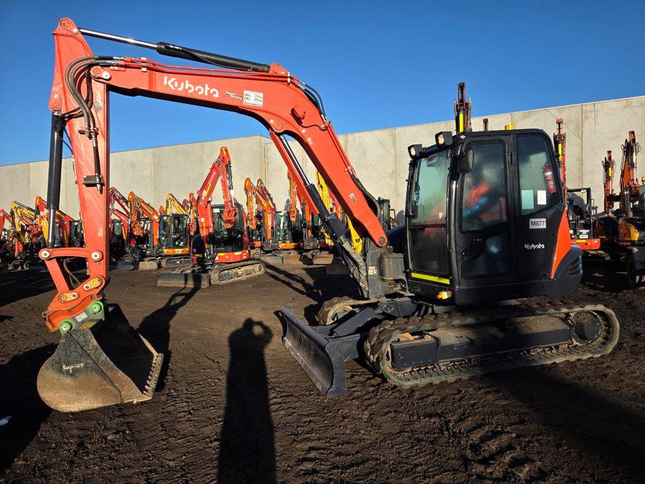 2022 KUBOTA KX080 8T EXCAVATOR (M877) WITH HITCH, BUCKETS AND 1730 HOURS
