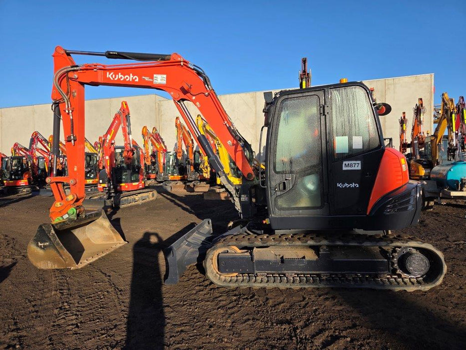 2022 KUBOTA KX080 8T EXCAVATOR (M877) WITH HITCH, BUCKETS AND 1730 HOURS