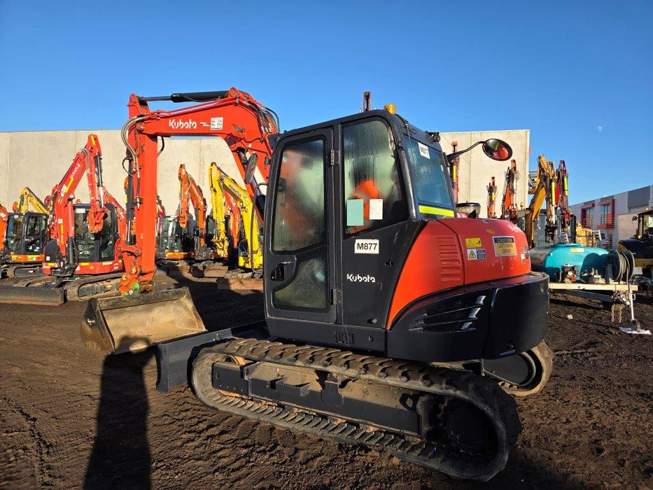 2022 KUBOTA KX080 8T EXCAVATOR (M877) WITH HITCH, BUCKETS AND 1730 HOURS