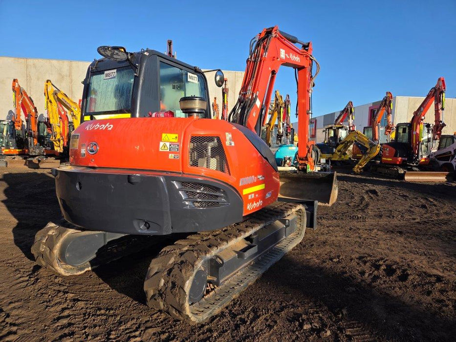 2022 KUBOTA KX080 8T EXCAVATOR (M877) WITH HITCH, BUCKETS AND 1730 HOURS